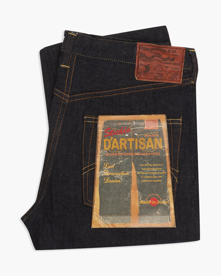 Studio D'Artisan SD-903 'G3' Tight Straight Slim Mens Jeans - 14oz Indigo Selvedge / Onewash