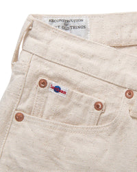 Studio D'Artisan SD-1001E 'GL3' 15oz Selvedge Regular Straight Mens Jeans - Ecru / Onewash