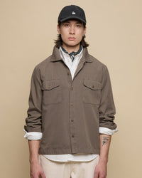 Merz b. Schwanen SHIRT06RT Workers Cotton Twill Shirt - Grain | Merz b. Schwanen Shirts | JEANSTORE