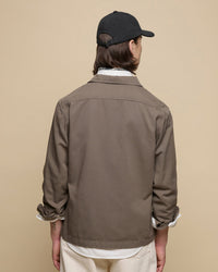 Merz b. Schwanen SHIRT06RT Workers Cotton Twill Shirt - Grain | Merz b. Schwanen Shirts | JEANSTORE