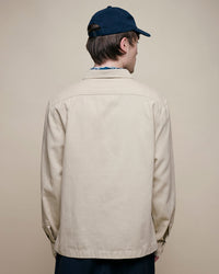Merz b. Schwanen SHIRT06RT Workers Cotton Twill Shirt - Light Khaki