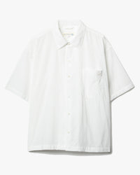 Merz b. Schwanen SHIRT09LP Lightweight Poplin S/S Shirt - White