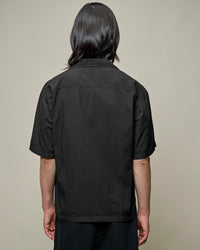 Merz b. Schwanen SHIRT09LP Lightweight Poplin S/S Shirt - Deep Black