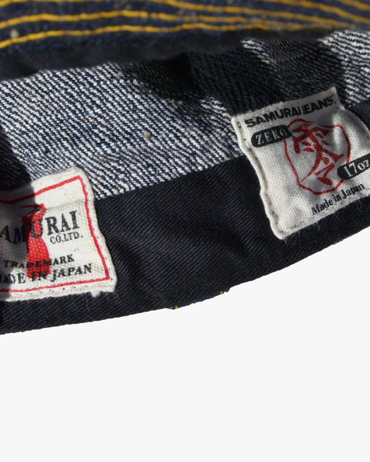 Samurai Jeans SJ201WC-5000VX 17oz Denim Work Cap - Indigo | Samurai Jeans Hats | JEANSTORE