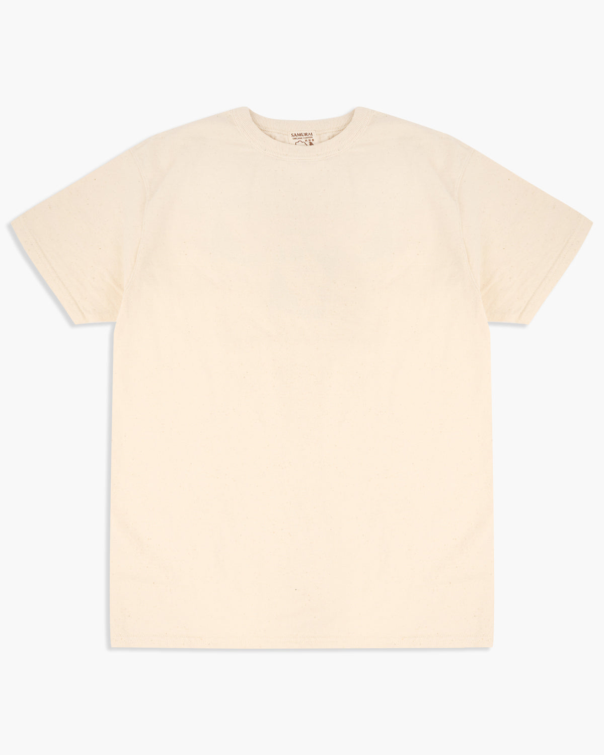 Samurai Jeans SJST-SC01 Japanese Cotton T Shirt - Natural | Samurai Jeans T Shirts | JEANSTORE