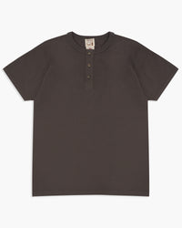 Samurai Jeans SJST-SC02 Japanese Cotton Henley - Kuromame | Samurai Jeans T Shirts | JEANSTORE