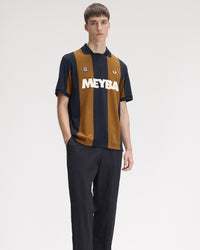 Fred Perry x Meyba Cut & Sew Polo Shirt - Navy
