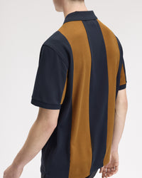 Fred Perry x Meyba Cut & Sew Polo Shirt - Navy