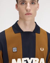 Fred Perry x Meyba Cut & Sew Polo Shirt - Navy