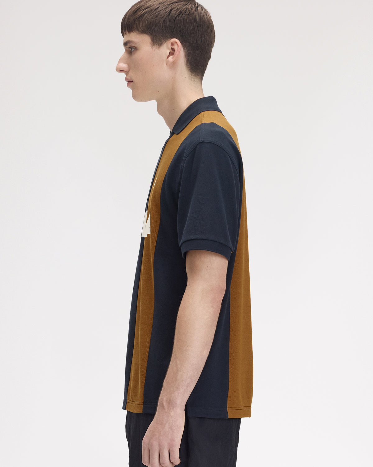 Fred Perry x Meyba Cut & Sew Polo Shirt - Navy
