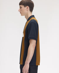 Fred Perry x Meyba Cut & Sew Polo Shirt - Navy