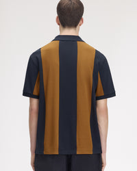 Fred Perry x Meyba Cut & Sew Polo Shirt - Navy