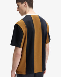Fred Perry x Meyba Striped Ringer T-Shirt - Dark Caramel