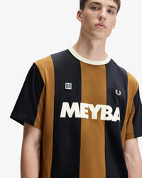 Fred Perry x Meyba Striped Ringer T-Shirt - Dark Caramel