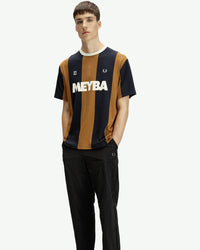 Fred Perry x Meyba Striped Ringer T-Shirt - Dark Caramel