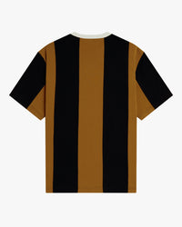 Fred Perry x Meyba Striped Ringer T-Shirt - Dark Caramel