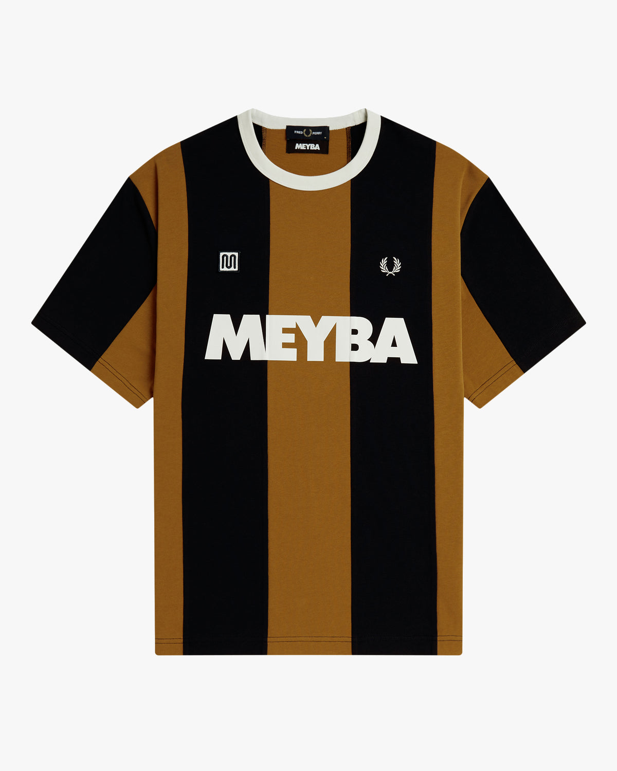 Fred Perry x Meyba Striped Ringer T-Shirt - Dark Caramel