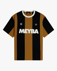 Fred Perry x Meyba Striped Ringer T-Shirt - Dark Caramel