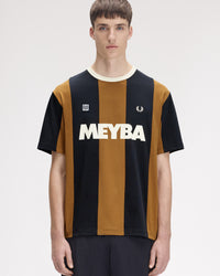 Fred Perry x Meyba Striped Ringer T-Shirt - Dark Caramel