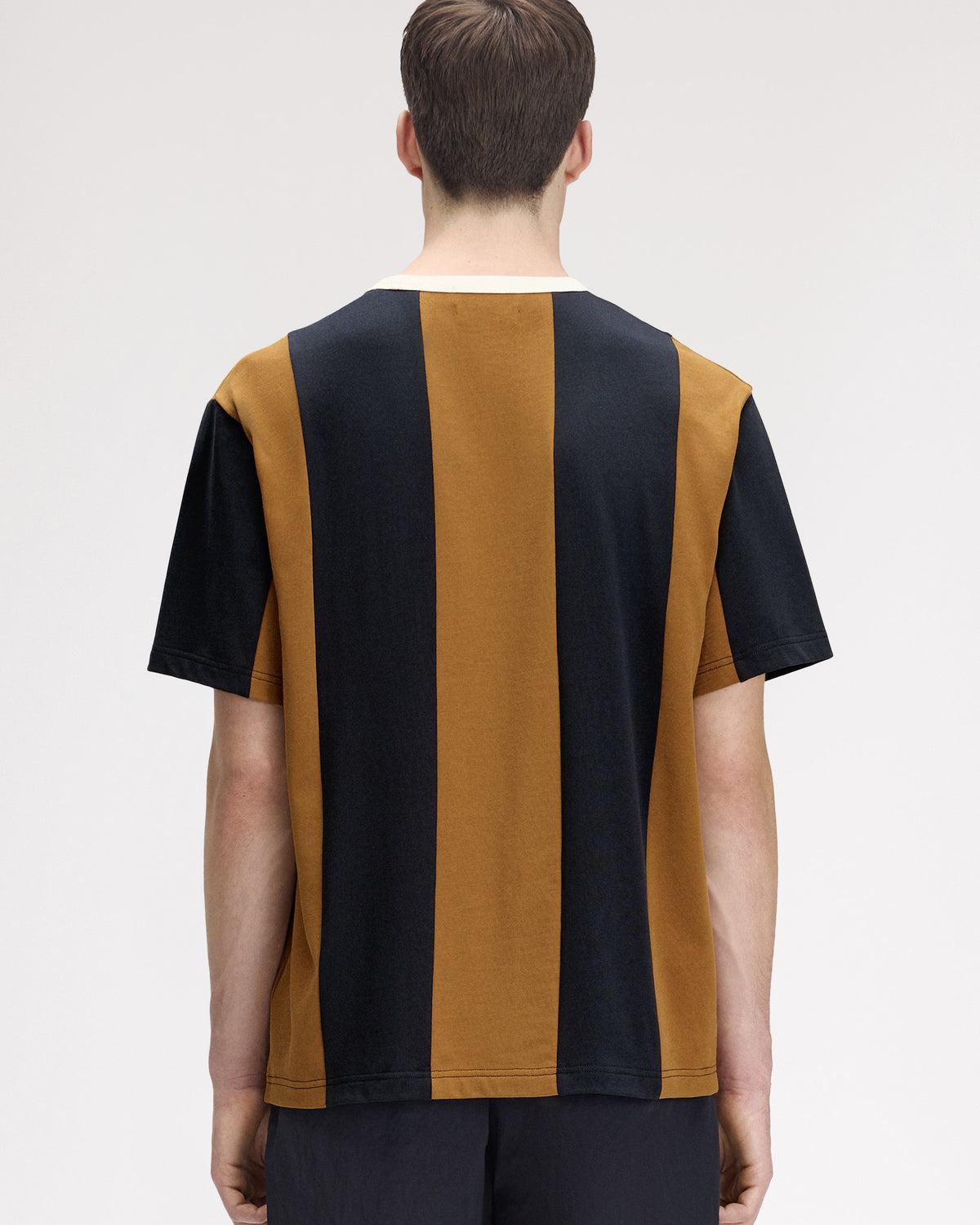 Fred Perry x Meyba Striped Ringer T-Shirt - Dark Caramel