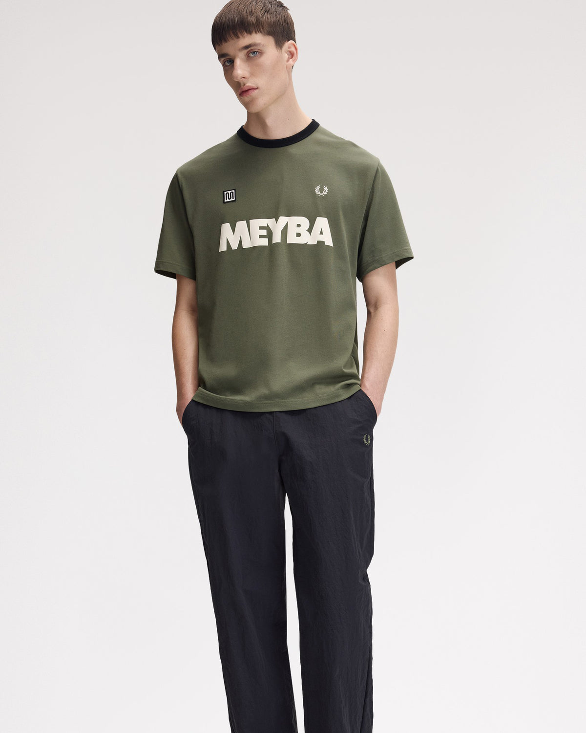Fred Perry x Meyba Ringer T-Shirt - Laurel Wreath Green | Fred Perry T Shirts | JEANSTORE