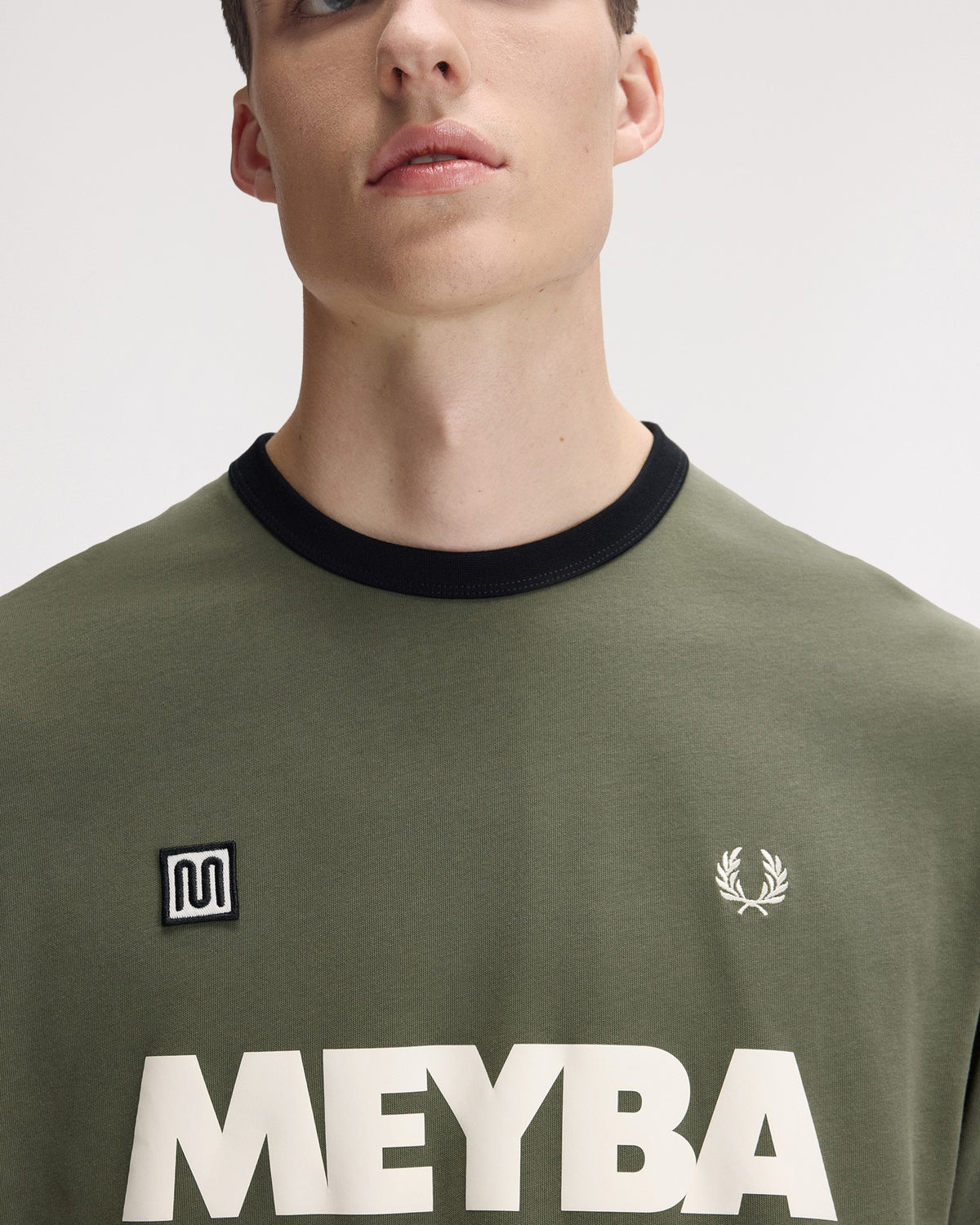 Fred Perry x Meyba Ringer T-Shirt - Laurel Wreath Green | Fred Perry T Shirts | JEANSTORE