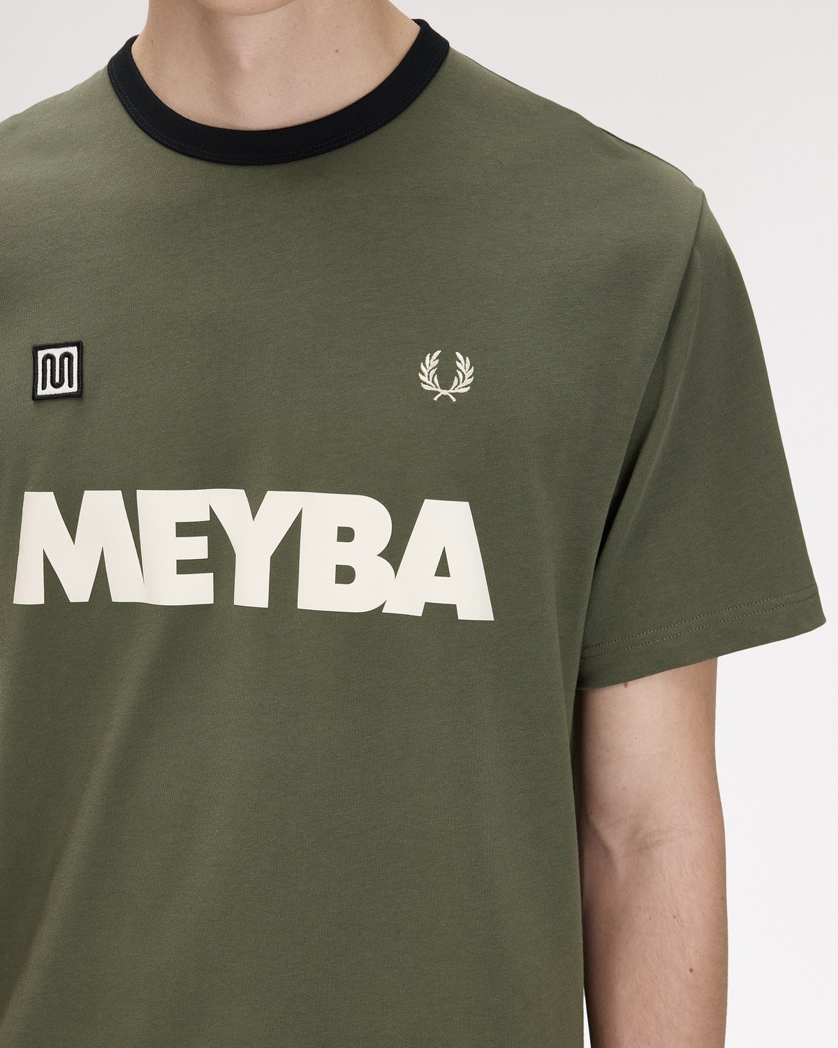 Fred Perry x Meyba Ringer T-Shirt - Laurel Wreath Green | Fred Perry T Shirts | JEANSTORE
