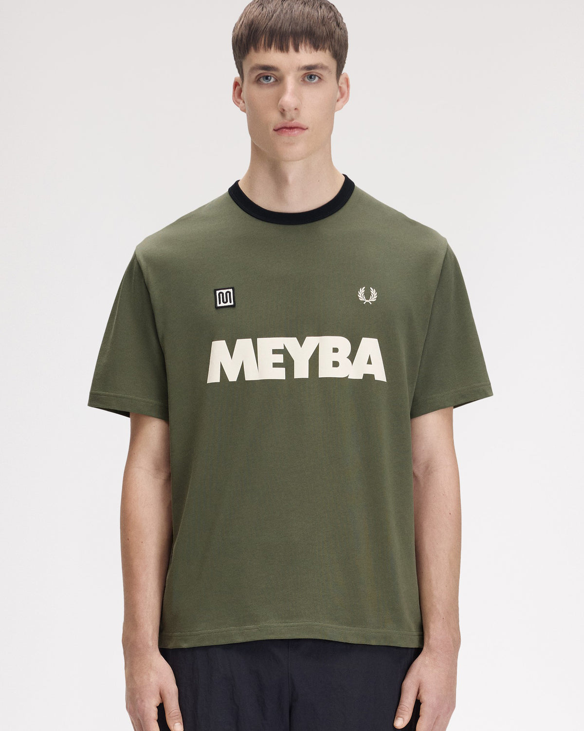 Fred Perry x Meyba Ringer T-Shirt - Laurel Wreath Green | Fred Perry T Shirts | JEANSTORE