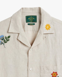 Portuguese Flannel Spring Embroidery Shirt - Ecru