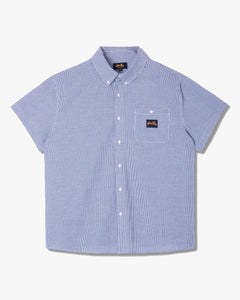 Stan Ray S/S Flannel Shirt - Blue Gingham