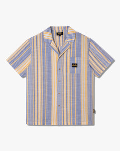 Stan Ray S/S Tour Shirt - Blue / Yellow Stripe