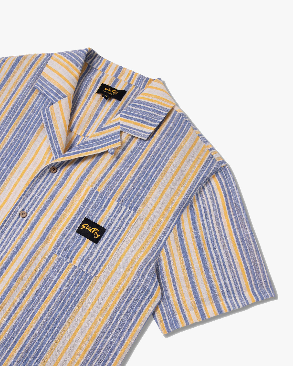 Stan Ray S/S Tour Shirt - Blue / Yellow Stripe