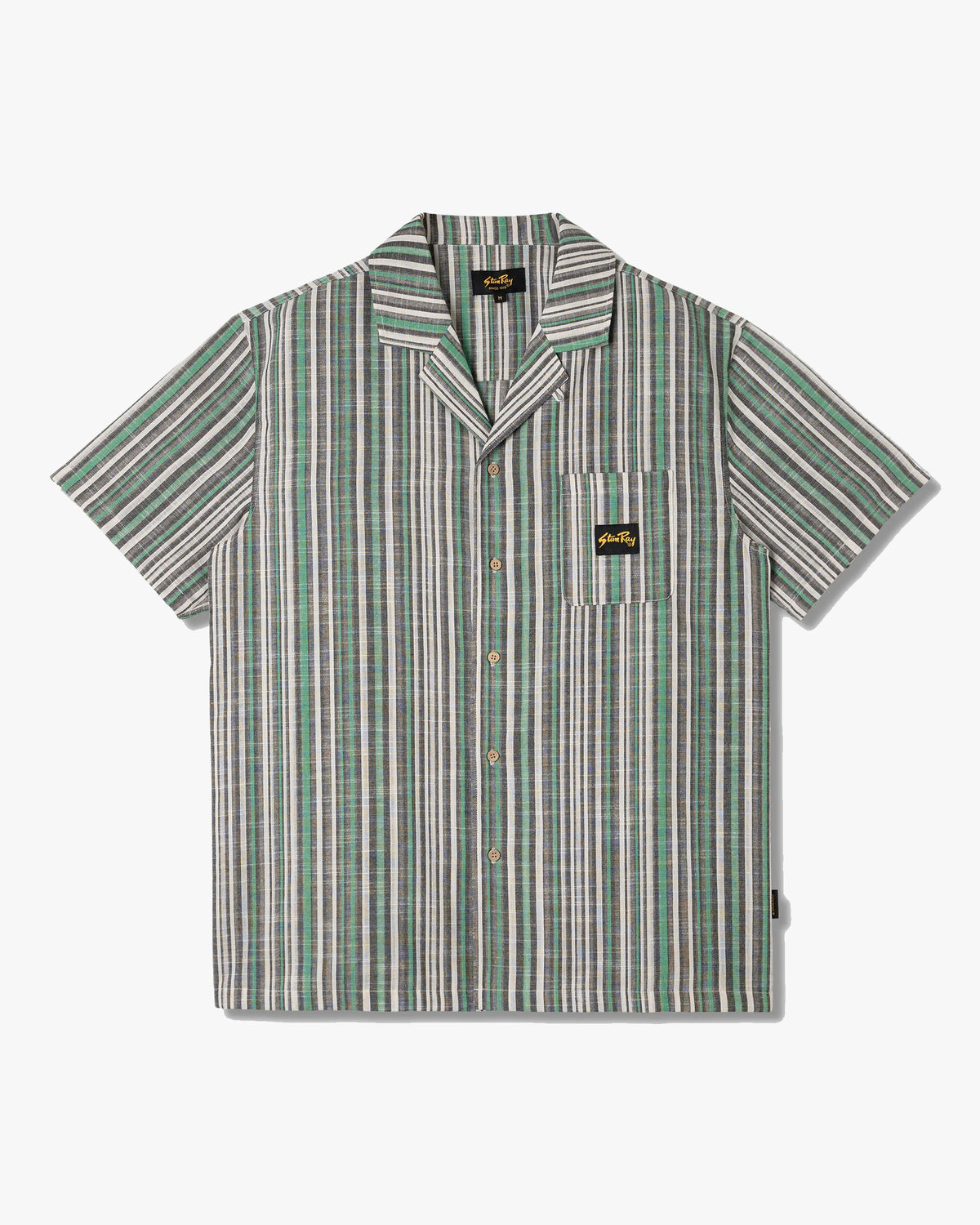 Stan Ray S/S Tour Shirt - Black / Green Stripe