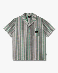 Stan Ray S/S Tour Shirt - Black / Green Stripe
