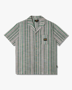 Stan Ray S/S Tour Shirt - Black / Green Stripe