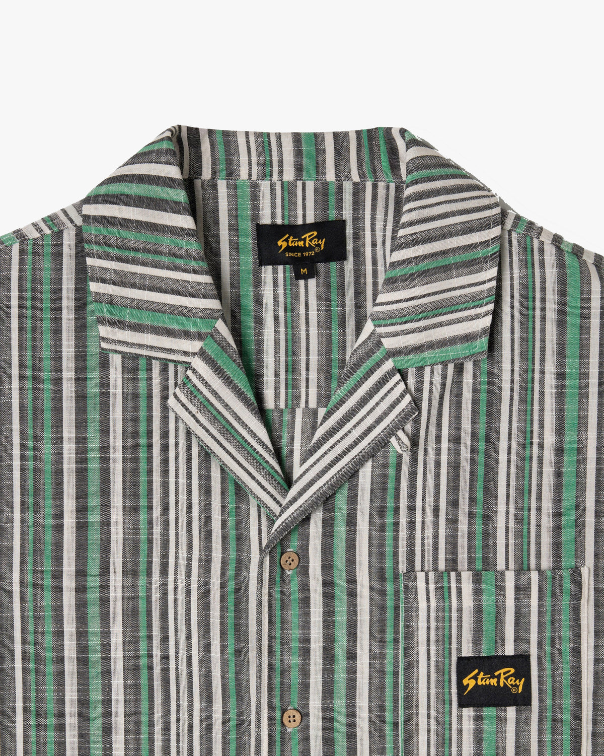 Stan Ray S/S Tour Shirt - Black / Green Stripe