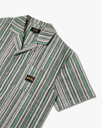 Stan Ray S/S Tour Shirt - Black / Green Stripe