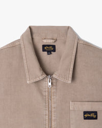 Stan Ray Zip Shirt - Eucalyptus Bedford Cord
