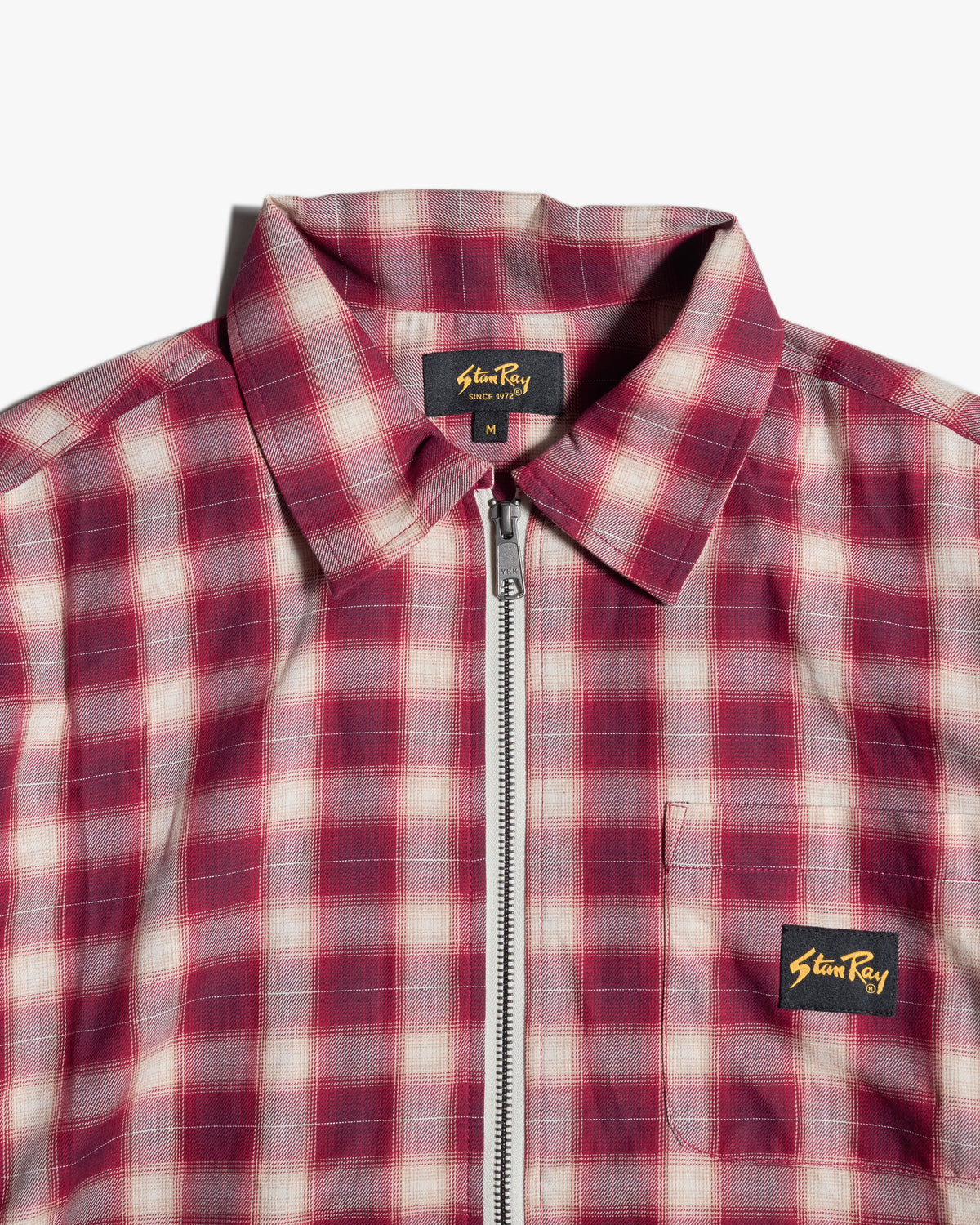 Stan Ray Zip Shirt - Red Check | Stan Ray Shirts | JEANSTORE