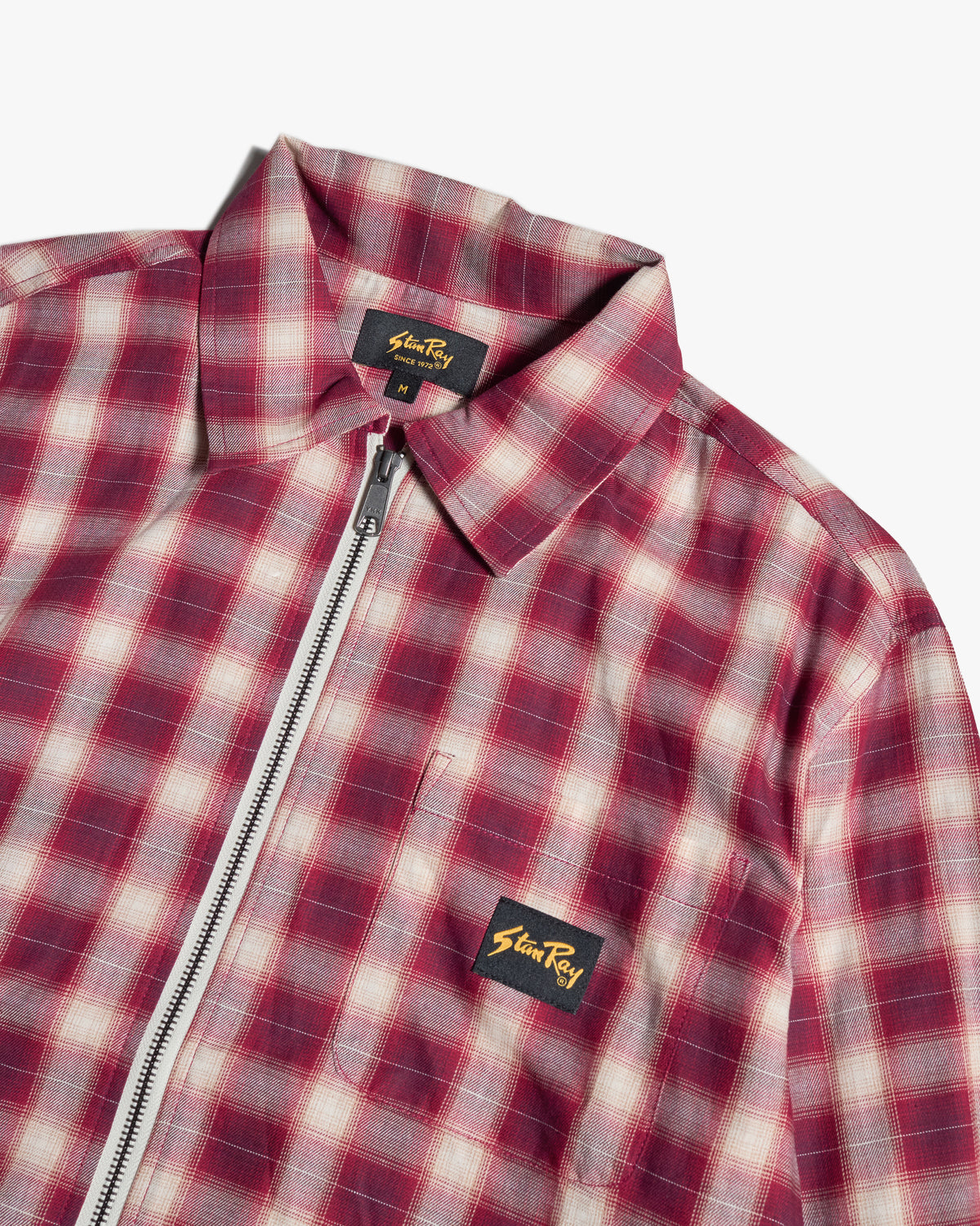 Stan Ray Zip Shirt - Red Check | Stan Ray Shirts | JEANSTORE