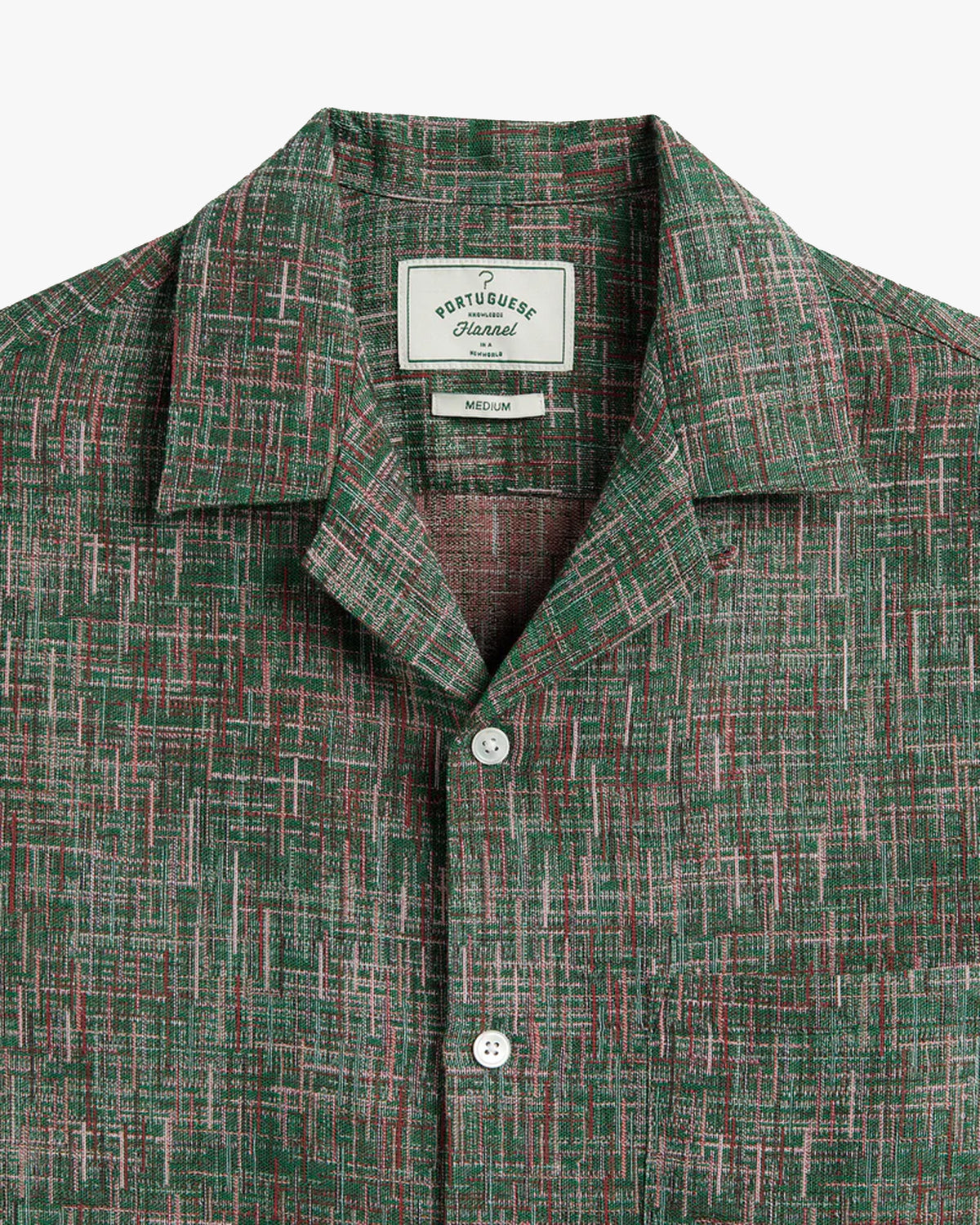 Portuguese Flannel Summer Boucle Shirt - Green
