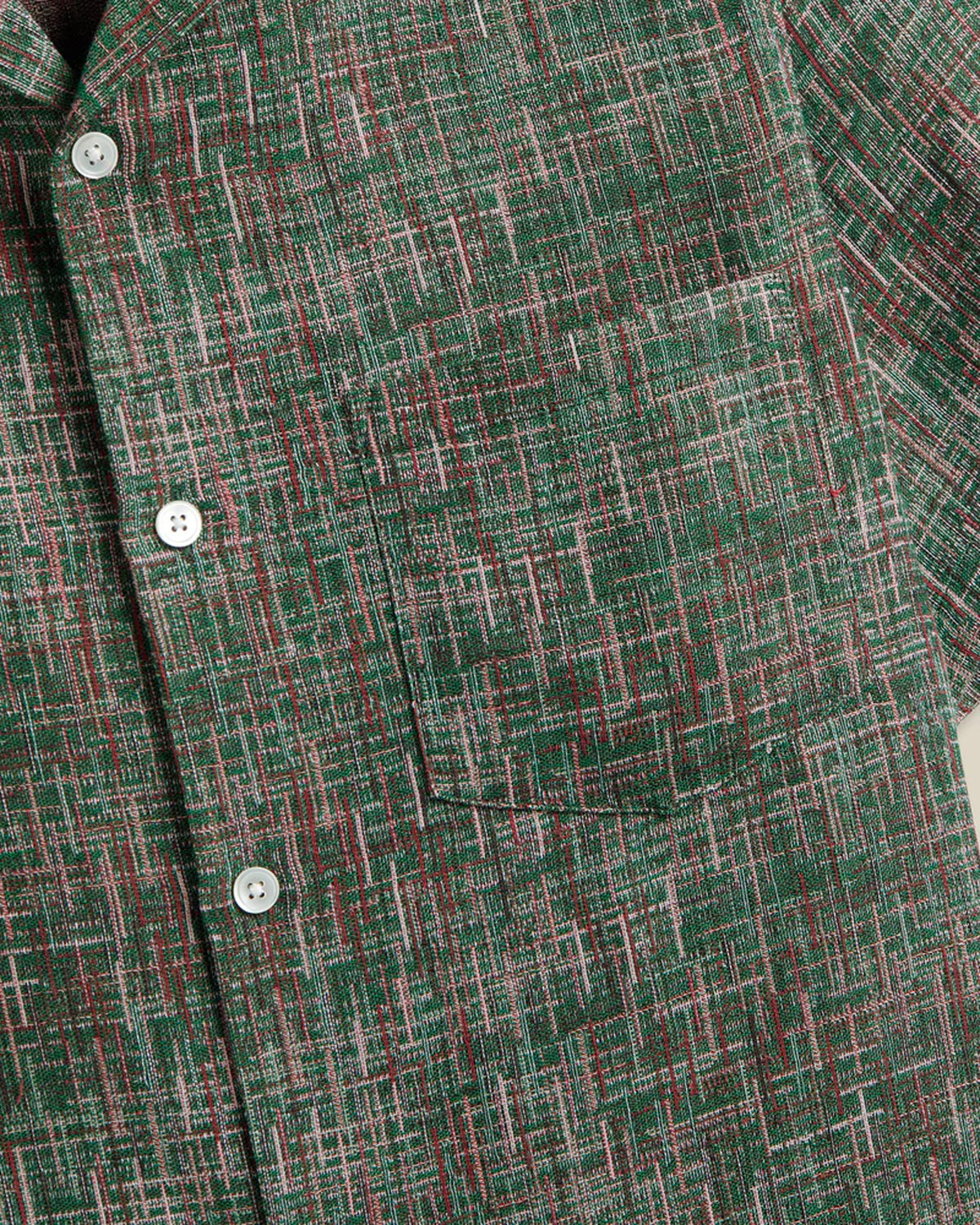 Portuguese Flannel Summer Boucle Shirt - Green