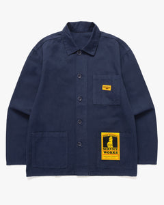 Service Works Classic Canvas Chore Shirt - Dark Navy