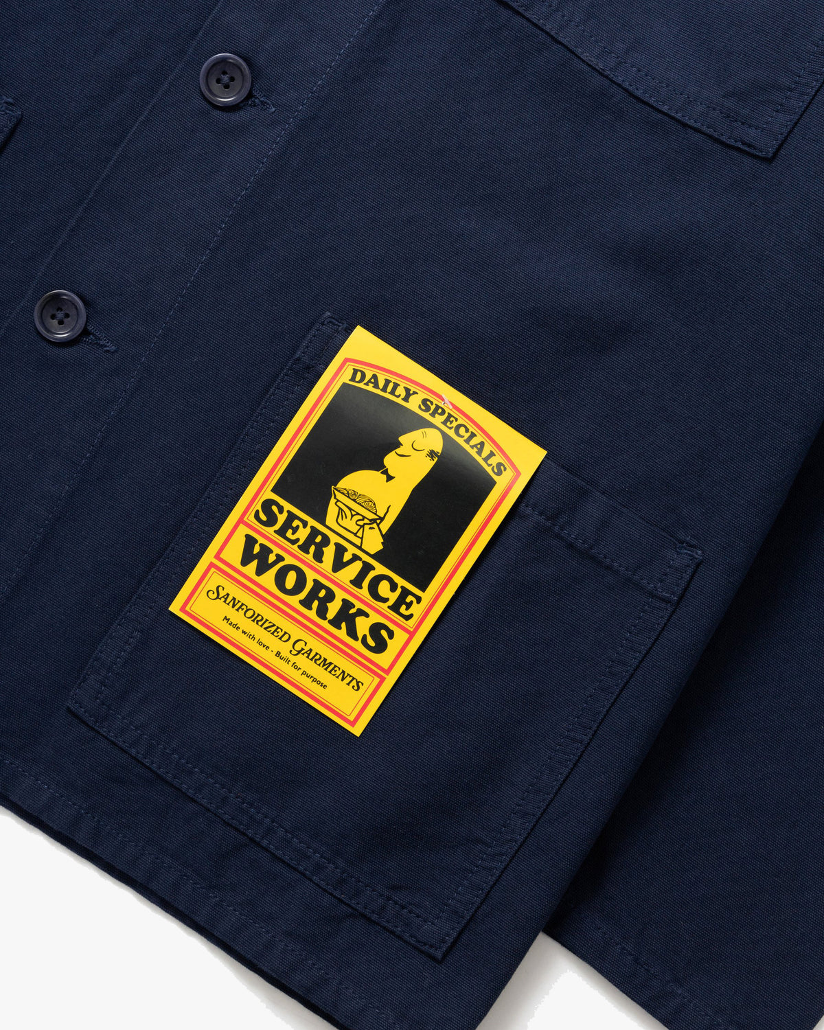 Service Works Classic Canvas Chore Shirt - Dark Navy