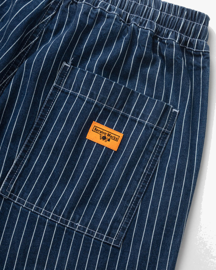 Service Works Pinstripe Denim Chef Pant - Indigo