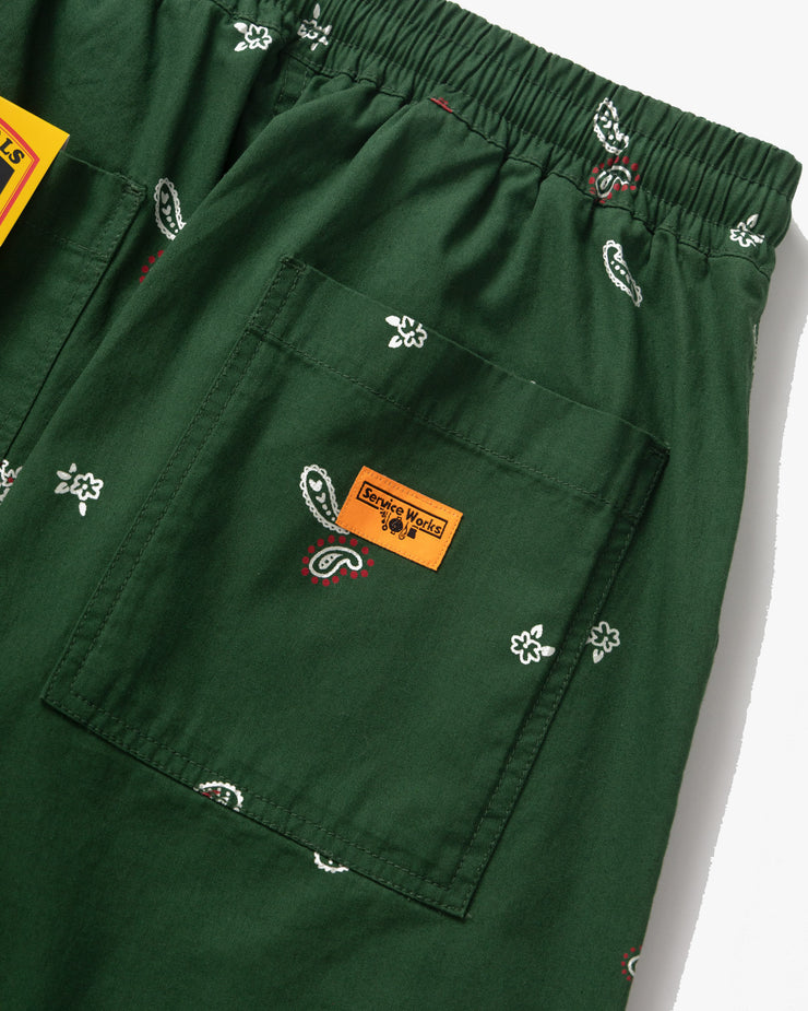 Service Works Paisley Chef Pant - Forest