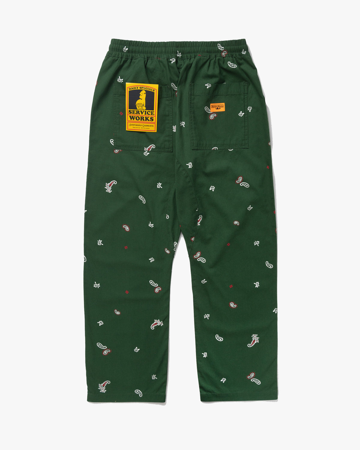 Service Works Paisley Chef Pant - Forest | Service Works Chinos & Trousers | JEANSTORE