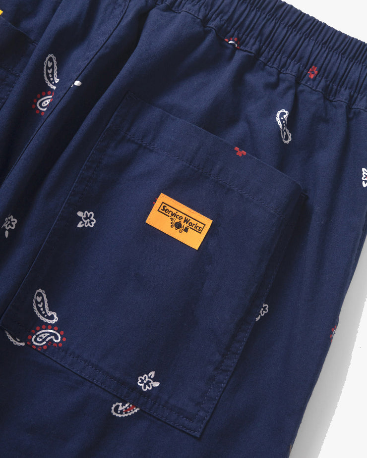Service Works Paisley Chef Pant - Royal