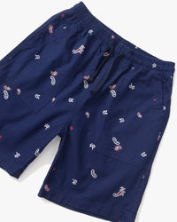 Service Works Paisley Chef Shorts - Royal