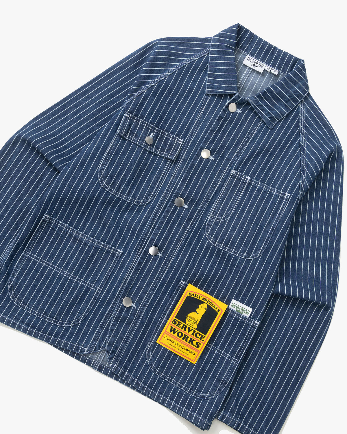 Service Works Pinstripe Denim Coverall 2.0 - Indigo